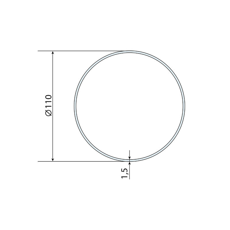 Труба из поликарбоната. Профиль 97